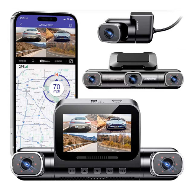 <tc>AZDome M660 4CH 128gb 2K Wifi GPS dashcam de 360 grados</tc>