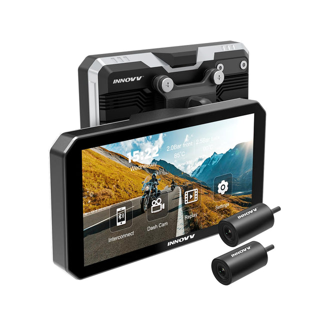 Innovv N1 Pro 2CH Wifi GPS Carplay monitor y dashcam para moto