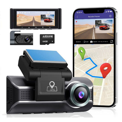 <tc>AZDome M550 Pro 2CH 4K Wifi GPS 64gb dashcam</tc>