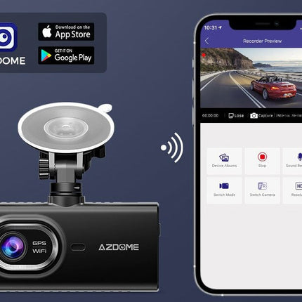 <tc>AZDome M560 3CH 4K Wifi GPS 128gb dashcam</tc>