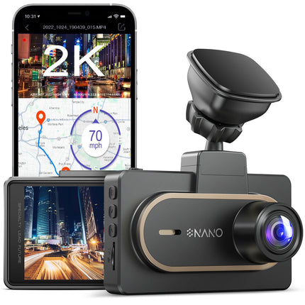 <tc>Nanocam M27 2K QuadHD Wifi GPS 32gb dashcam</tc>