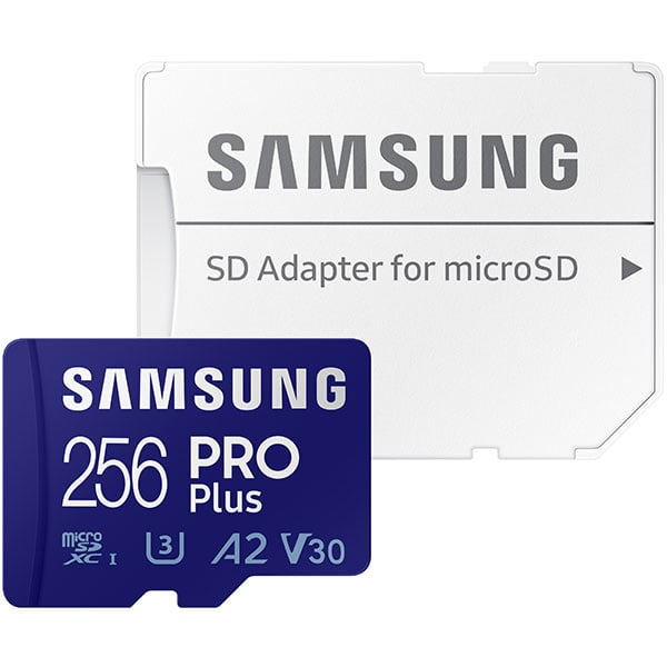 Tarjeta Samsung Pro Plus 256gb Micro SDXC U3 V30 A2
