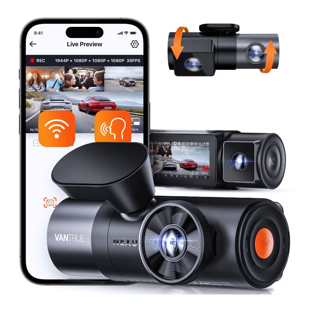 <tc>Vantrue N5 2K QuadHD 4CH Wifi GPS dashcam de 360 grados</tc>